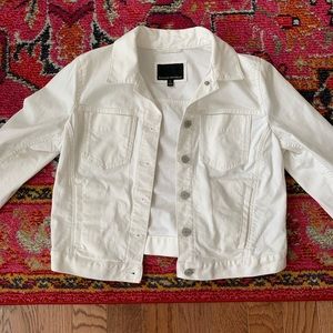 Banana Republic White Denim Jacket